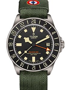 Tudor Pelagos FXD GMT Titanium Black Dial 42 mm Fabric Strap Bracelet M2542G257NU-0002 - BRAND NEW