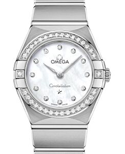 Omega Constellation Quartz 25mm Steel White Mother of Pearl Dial 131.15.25.60.55.001