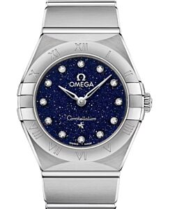 Omega Constellation Quartz 25mm Steel Blue Dial 131.10.25.60.53.001