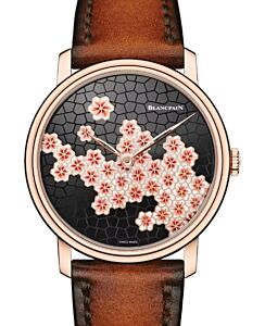 Blancpain Métiers D'Art 8 Jours Manuelle Red Gold 42mm Black Dial Leather Strap 6612 3633 63AB - BRAND NEW