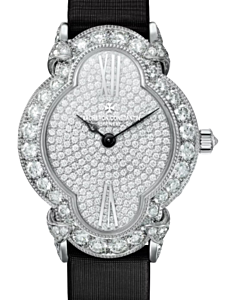 Vacheron Constantin Heures Creatives Heure Romantique White Gold Cut Diamonds Dial 1005J/000G-H169