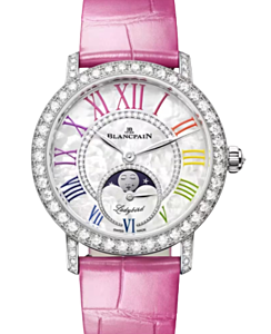 Blancpain Ladybird Colors Phases de Lune White Gold 34.9mm Mother of Pearl Dial 3662B 1954 95B - BRAND NEW