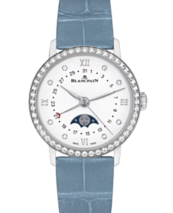 Blancpain Villeret Quantième Phases de Lune Steel 29.2mm White Dial 6106 4628 95A - BRAND NEW