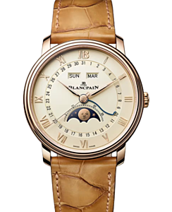 Blancpain Villeret Quantième Complet Red Gold 40.2mm Opaline Dial  6654N 3642 55B - BRAND NEW