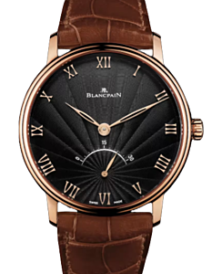 Blancpain Villeret Ultraplate Red Gold 40mm Black Dial  6653 3630 55B - BRAND NEW