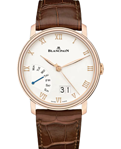Blancpain Villeret Grande Date Jour Rétrograde Red Gold 40.5mm Opaline Dial 6668 3642 55B - BRAND NEW