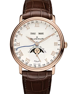 Blancpain Villeret Quantième Complet 8 Jours Red Gold 42mm Opaline Dial 6639 3642 55B - BRAND NEW