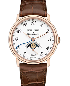 Blancpain Villeret Quantième Complet 8 Jours Red Gold 42mm White Dial 6639A 3631 55B - BRAND NEW