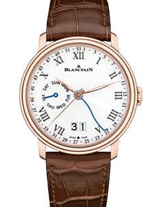 Blancpain Villeret Semainier Grande Date 8 Jours Red Gold 42mm White Dial 6637 3631 55B - BRAND NEW