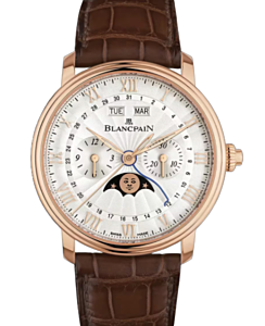 Blancpain Villeret Chronographe Monopoussoir Red Gold 40.3mm Opaline Dial 6685 3642 55B - BRAND NEW