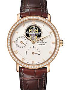 Blancpain Villeret Tourbillon 8 Jours Red Gold 38mm Opaline Dial  6025 2942 55B - BRAND NEW