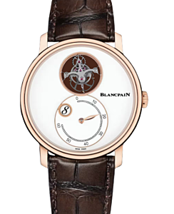 Blancpain Villeret Tourbillon Heure Sautante Minutes Rétrograde Red Gold 42mm  White Dial 66260 3633 55B - BRAND NEW