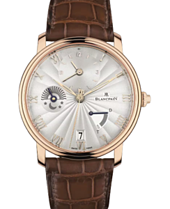 Blancpain Villeret Demi-Fuseau Horaire Demi-Savonnette Red Gold 40mm Opaline Dial 6665 3642 55B - BRAND NEW