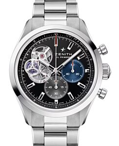 Zenith Chronomaster Open Steel 39.5mm Black Dial 03.3300.3604/21.M3300 - BRAND NEW