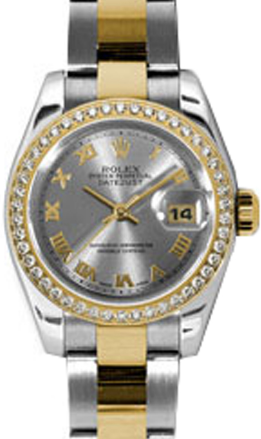 Rolex Lady-Datejust 26 179383-RHDRO Rhodium Roman Diamond