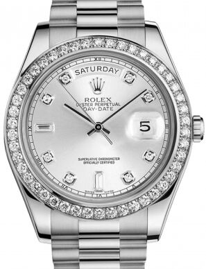Silver rolex presidential top