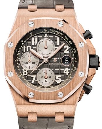 Audemars Piguet Royal Oak Offshore Selfwinding Chronograph 42mm Rose Gold Grey Dial 26470OR.OO.A125CR.01
