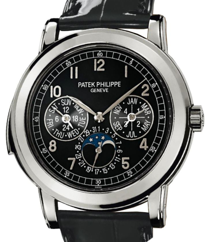 Patek Philippe 5074P 001 Grand Complications Day Date Annual Calendar Moon Phase 42mm Black Arabic Platinum Automatic BRAND NEW
