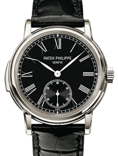 Patek Philippe 5078P 010 Grand Complications 38mm Black Roman Platinum Leather Automatic BRAND NEW