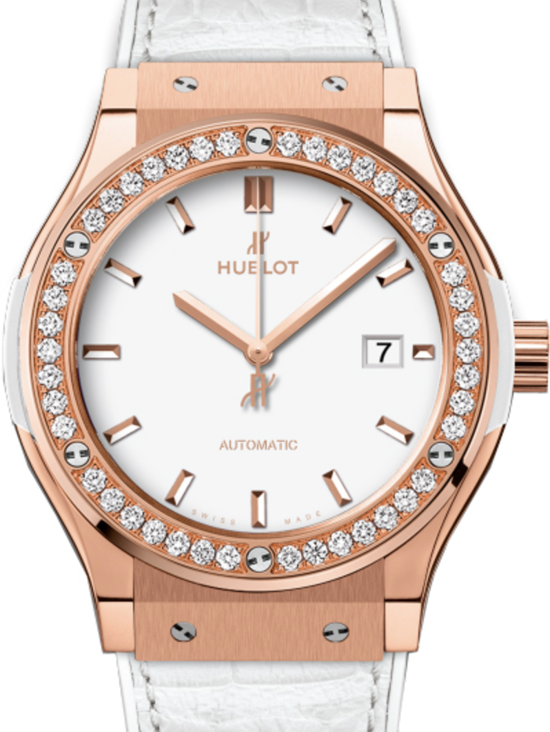 ho ka 　180×220 アイボリー Hublot Classic Fusion 542.OE.2080.LR.1204 White Index
