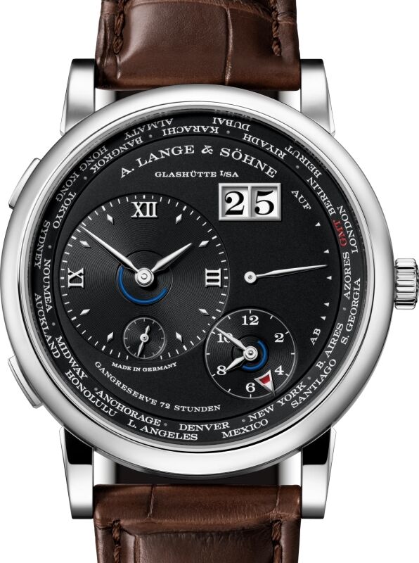 A Lange Sohne Lange 1 Time Zone White Gold 41.9mm Black Dial 136.029 -  BRAND NEW