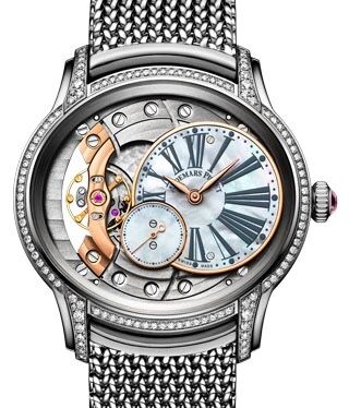 Audemars Piguet Millenary Hand-Wound Diamond Set White Gold