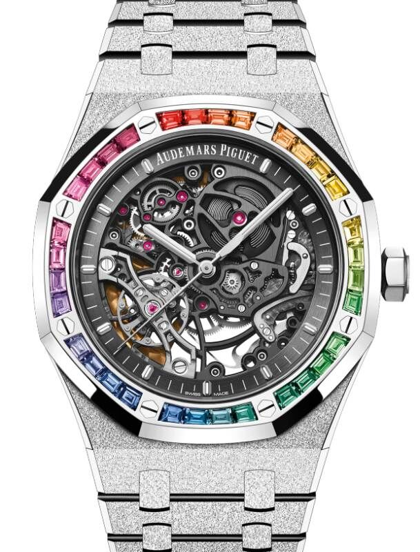 Audemars Piguet Royal Oak Frosted Gold Double Balance Wheel Skeleton Openworked White Gold 41mm 15412BC.YG.1224BC.03 B