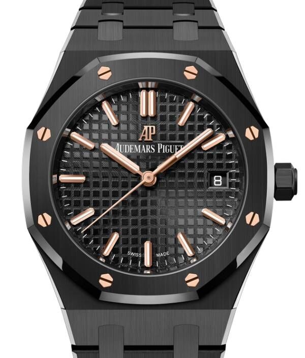 Audemars piguet royal oak silver black hotsell