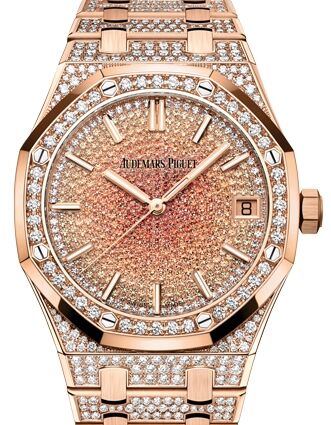 Audemars Piguet Royal Oak Rose Gold 41mm Diamond Dial