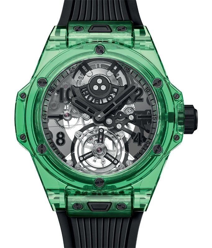 Hublot Big Bang Tourbillon Automatic Green Saxem 44mm 429.JG
