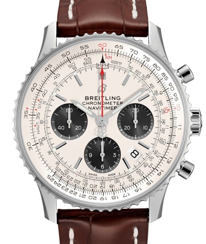 Breitling Navitimer B01 Chronograph 43 Stainless Steel Cream Dial AB0121211G1P1 BRAND NEW