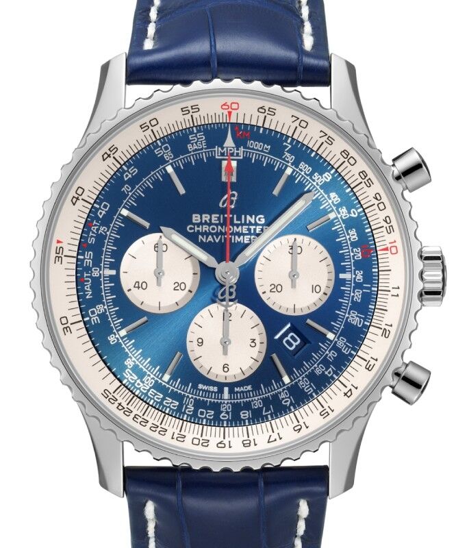 Breitling navitimer blue sale