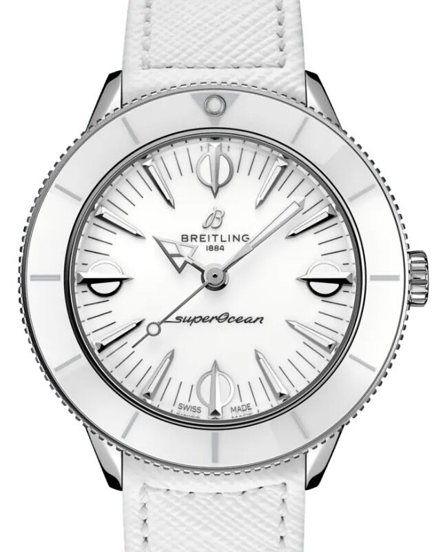 Breitling superocean heritage white on sale