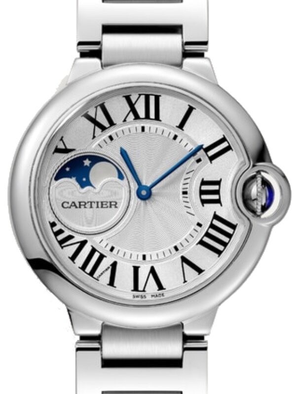 Cartier Ballon Bleu de Cartier Moonphase 37mm Stainless Steel Bracelet WSBB0050