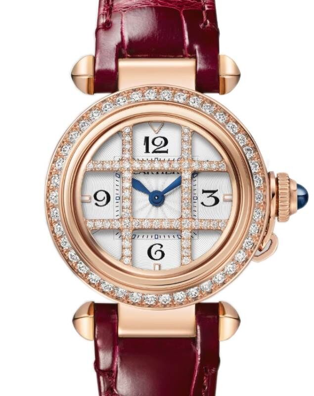 激安/新作 De Pasha Cartier Cartier Grid Removable Gold/Diamonds Rose 腕時計