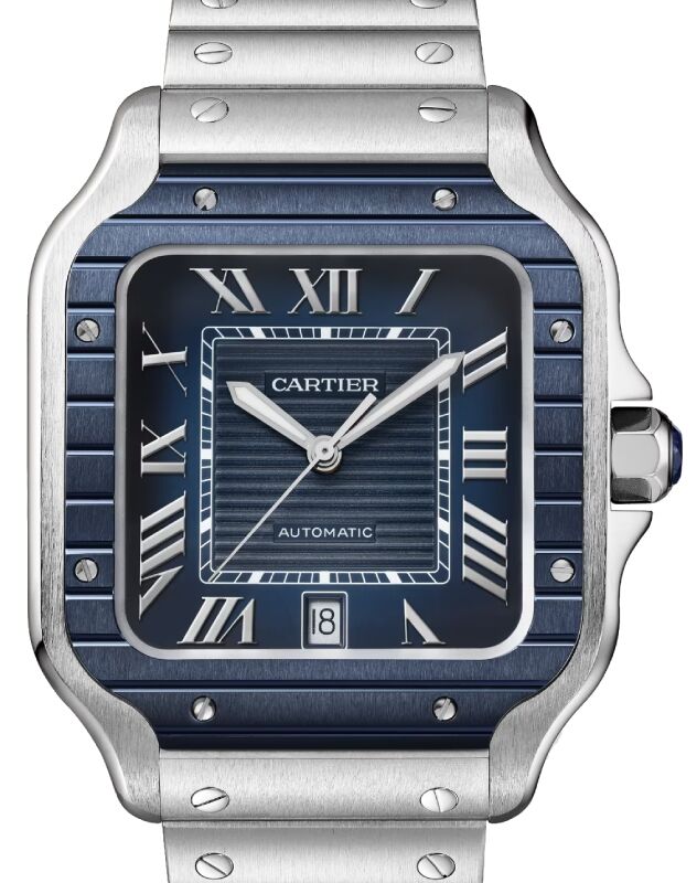 Cartier santos pvd sales