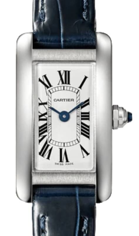 Cartier Tank Am?ricaine Ladies Watch Mini Quartz Stainless