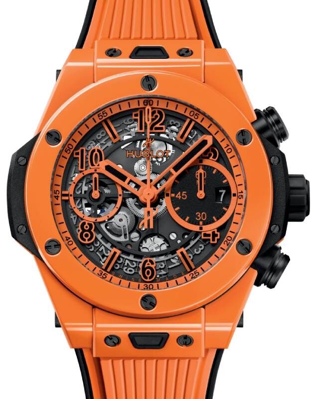 ハシヅメユウヤ　サイン付 Hublot Big Bang Unico Orange Ceramic 42mm 441.CU.5910.RX