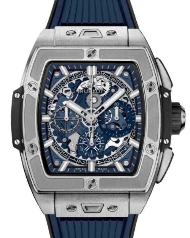 非売品 Titanium Bang Big of Spirit Shaped Hublot Blue 642.NX 42mm ボール