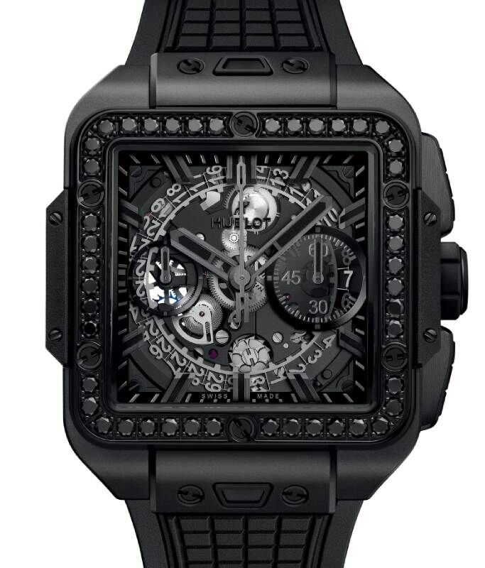【人気No.1】 Unico Bang Square Hublot All 821.CX.0140.RX.1200 Diamonds Black コミック・アニメ