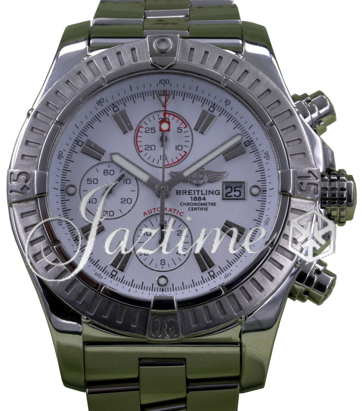 Breitling white face on sale