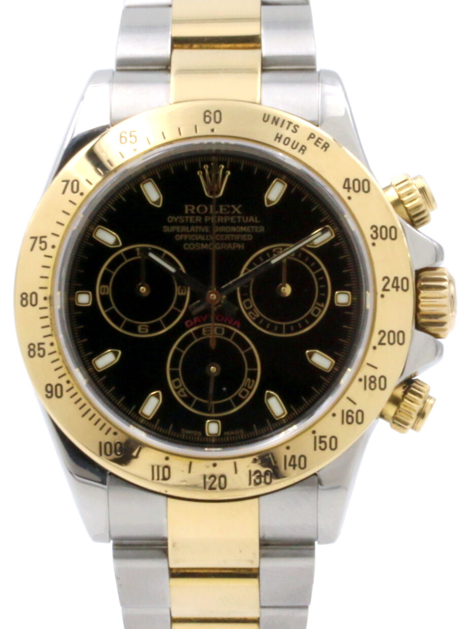 Yellow gold daytona black face new arrivals