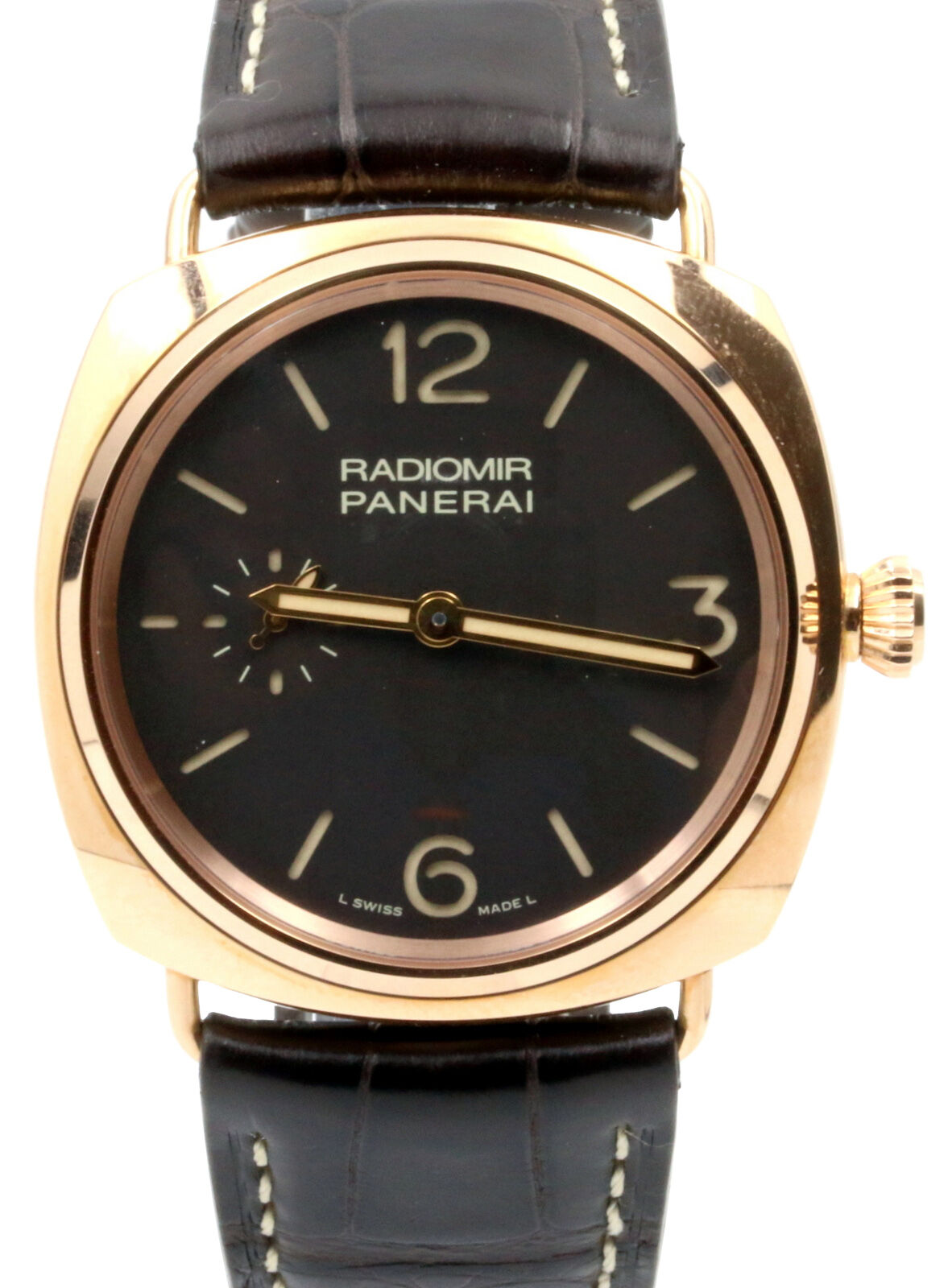 Panerai PAM 439 Radiomir Oro Rosso Brown Tobacco 42mm Red Gold Leather BRAND NEW
