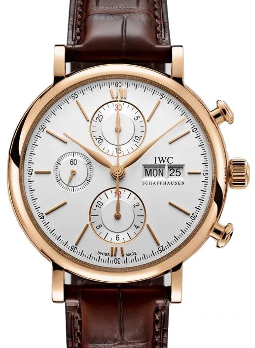 Iwc portofino chronograph rose gold clearance