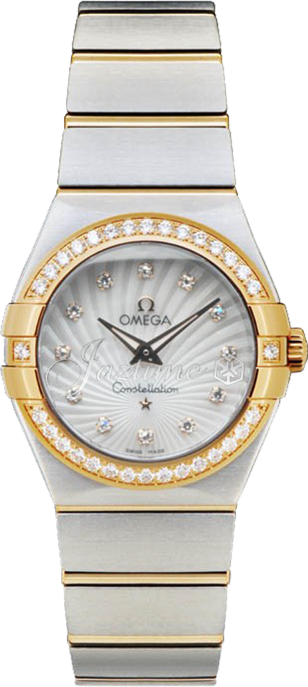 New Omega Constellation Star 27mm Blue Women's Watch 131.10