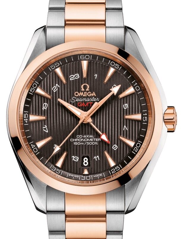 Omega seamaster gmt rose gold hot sale