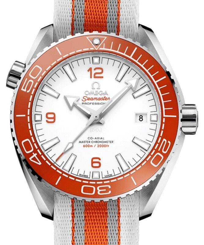 Omega Seamaster Planet Ocean 600M 43.5mm Steel White Dial NATO Strap 215.32.44.21.04.001