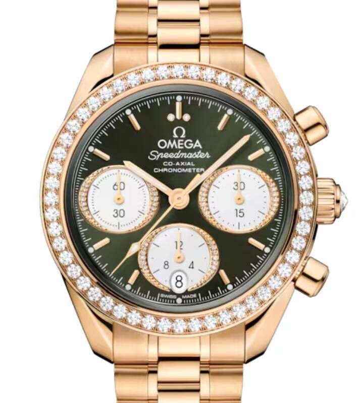 レア　ゴールド　DIAMOND OMEGAベルト　バックル オメガ OMEGA イエローゴールド K18YG 腕時計パーツ 純正 16mm幅