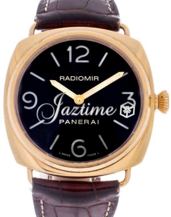 Panerai Radiomir Rose Gold 45mm Black Dial PAM00231 PRE OWNED