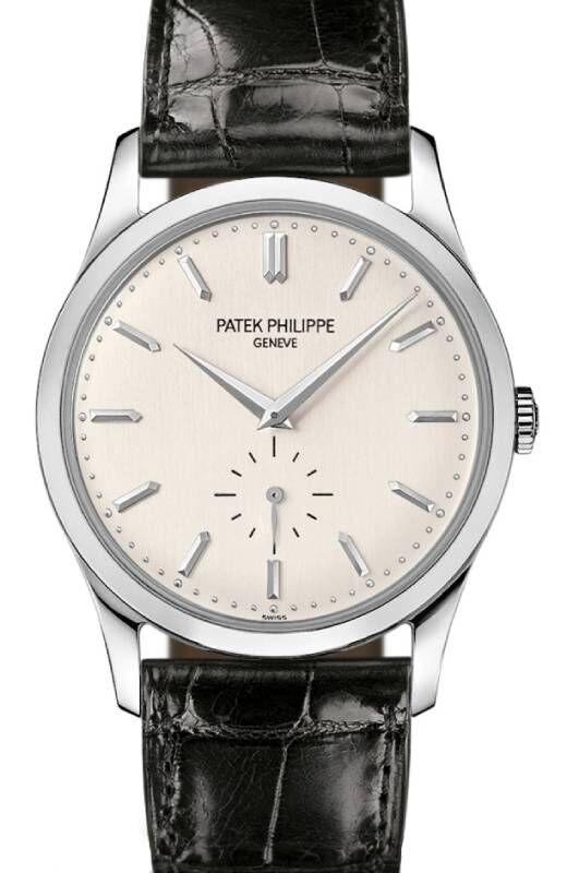 Patek Philippe Calatrava Small Seconds White Gold 37mm Silver Gray Dial Leather Manual 5196G 001 BRAND NEW